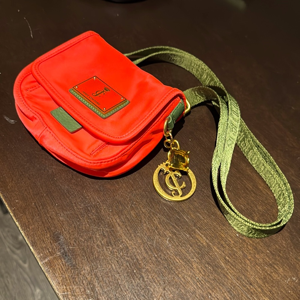 ❤️ “Authentic Juicy Couture mini neon orange & pink heavy nylon bag” ❤️